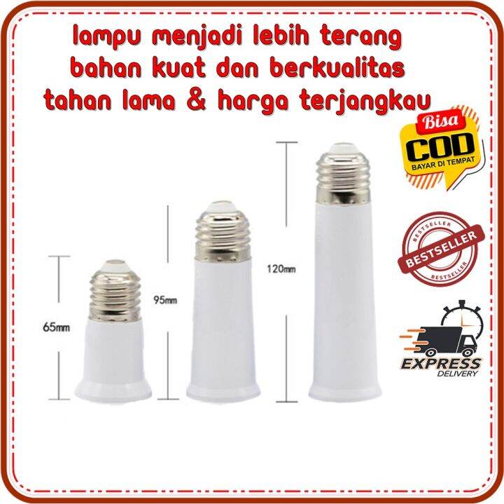 Sambungan Fitting E27 Lampu NSONLINE Sambung Fitting Uk 65mm