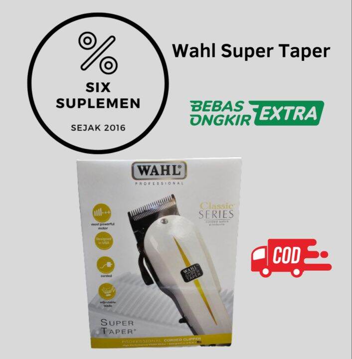 Mesin Alat Cukur Clipper Wahl Super Taper Classic Ori MPM Lazada