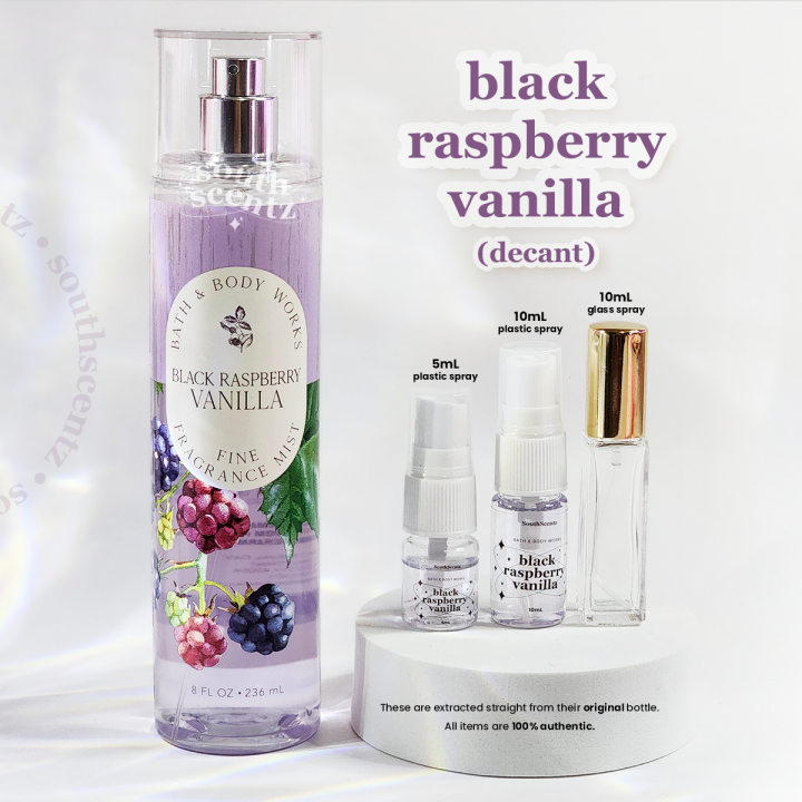 Black Raspberry Vanilla Bath And Body Works Body Mist BBW Decant 5mL