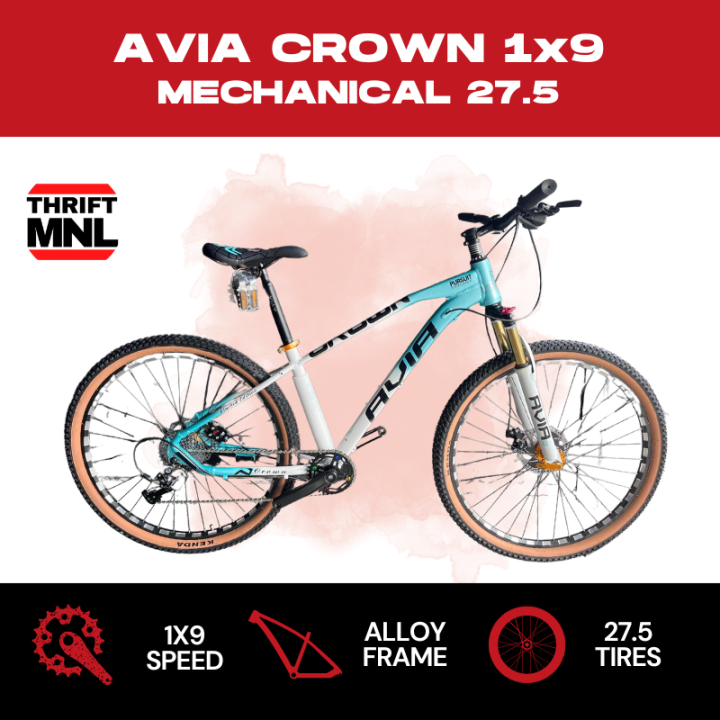 Thrift Mnl Avia Crown X Mechanical Alloy Mountain Bike Lazada Ph