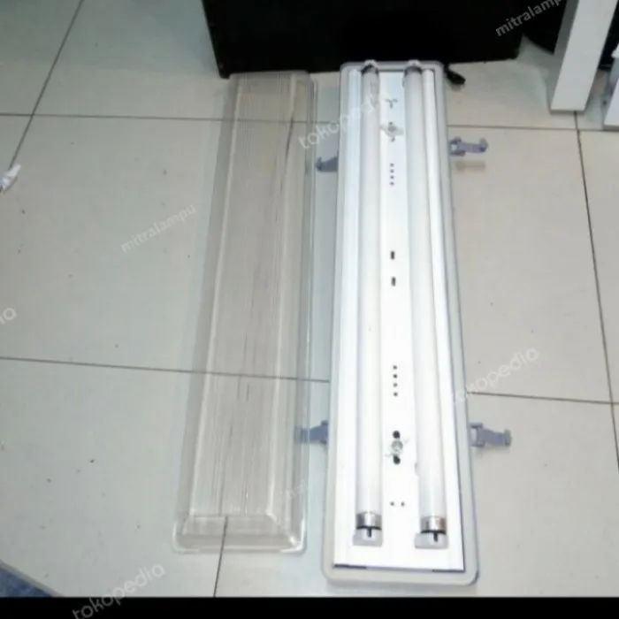 Siap Kirim Kap Lampu TL Waterproof 2x36 2x16w Housing T8 Neon Led 120cm