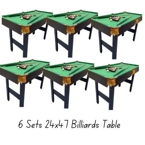 WHOLESALE 6PCS 4ft IMPORTED 24X47 MINI BILLIARD TABLE BILYARAN NA