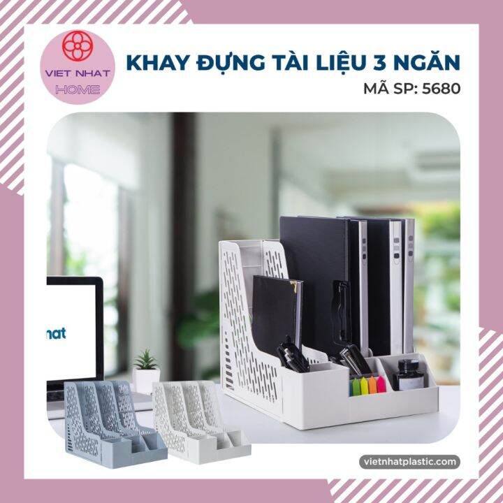 Khay Dựng Եài Liệu Văn Phòng Cao Cấp Khay Đựng Եài Liệu 3 Ngăn Việt