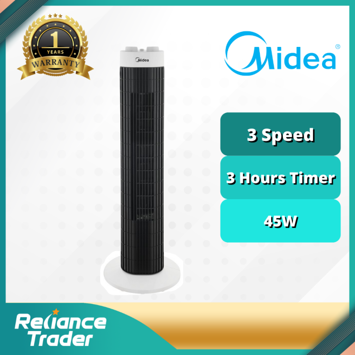 Midea Tower Fan With 3 Speed Setting MTF 101K Lazada