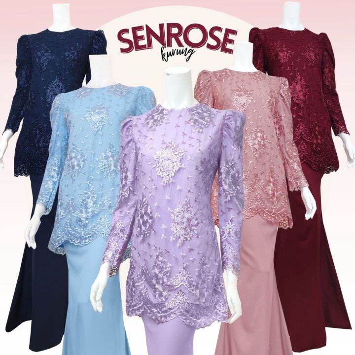 Hot Baju Raya Senrose Plus Size Baju Kurung Moden Puff