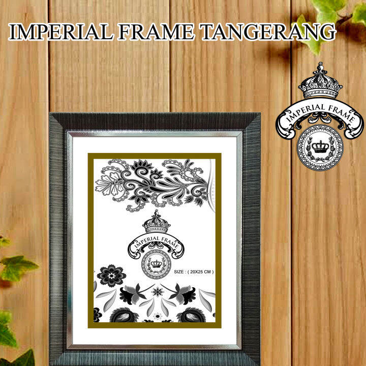 Bingkai Figura Frame Foto 10R 20X25 CM Ukir Silver Cokelat Lazada