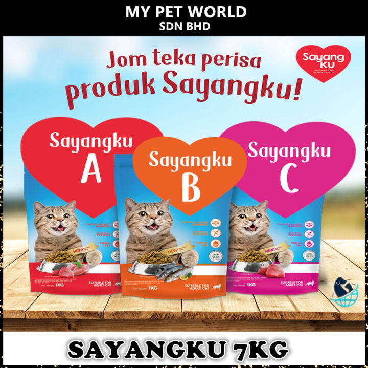 Sayangku Ocean Fish Tuna Chicken Tuna Dry Cat Food 7KG Lazada