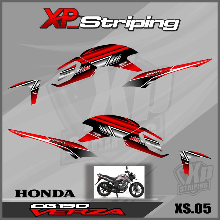 Stiker Striping Lis CB VERZA Sticker Striping Variasi Motor CB VERZA