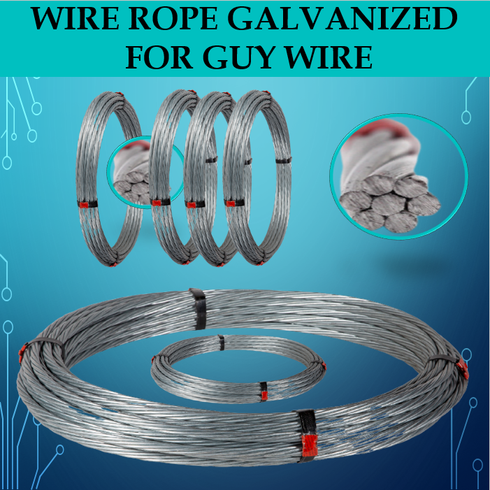 Equipment Pro M M Guy Wire Standard X Mm Mm Galvanized Steel