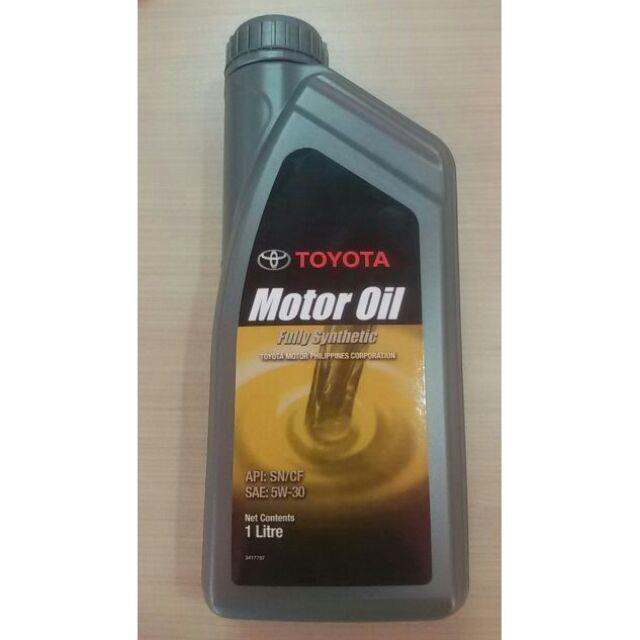 GENUINE SJS Toyota Motor Oil Fully Synthetic SAE 5W30 API SN CF 1L