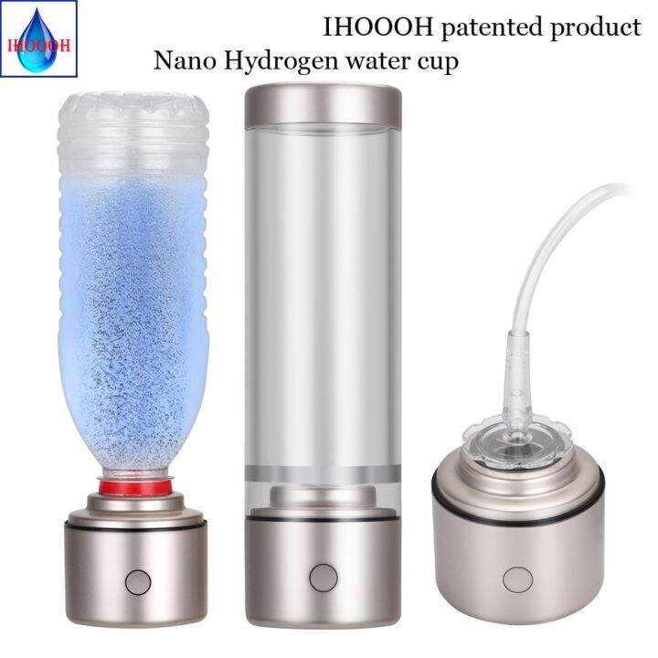 Portable Nano High Hydrogen Rich Water Generator Bottle Orp Alkaline