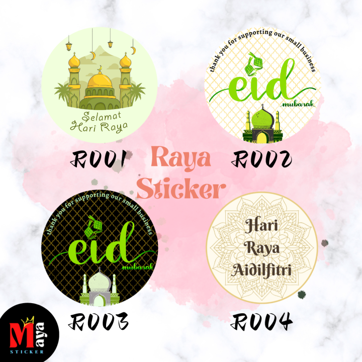 Raya Promo Ready Stock Raya Sticker Hari Raya Aidilfitri Sticker Eid