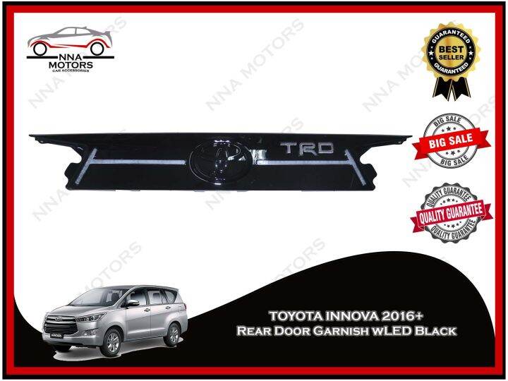 Toyota Innova Rear Trunk Lid With Led Thailand Made Black