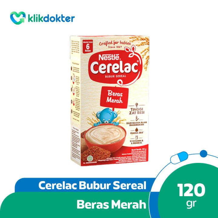 Cerelac Bubur Sereal 6 Bulan Beras Merah 120gr Lazada Indonesia