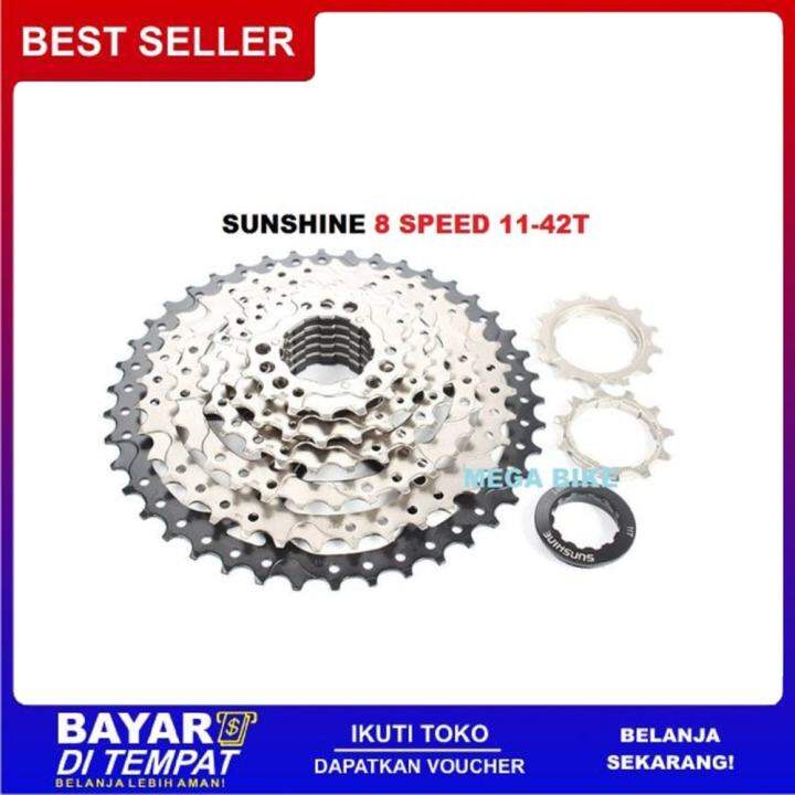 Sprocket SUNSHINE 8 Speed 11 42T Cassette Freewheel Flywheel 8speed 42