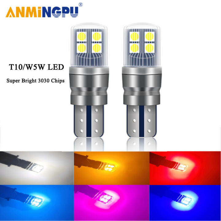 ANMINGPU 2ชน T10 Led C An BUS W5W หลอดไฟรถยนตสญญาณโคมไฟ3030ชป194