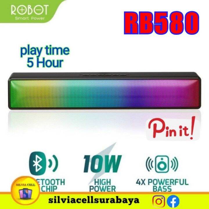 Robot Rb Speaker Bluetooth Soundbar Powerful Stereo Rgb Lazada