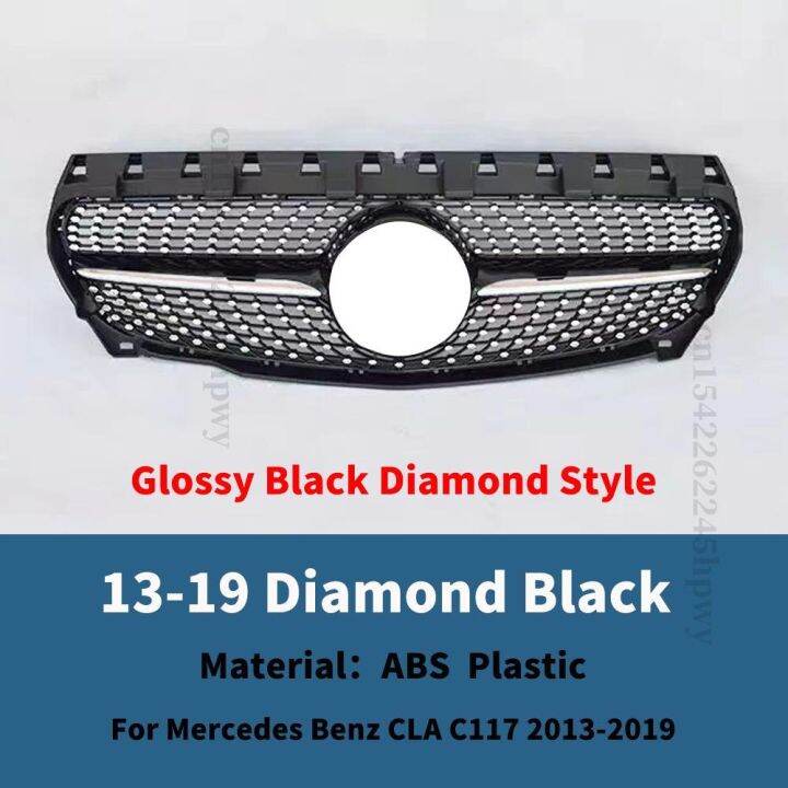 Front Inlet Grille Racing Hood Grill For Mercedes Benz Cla C W