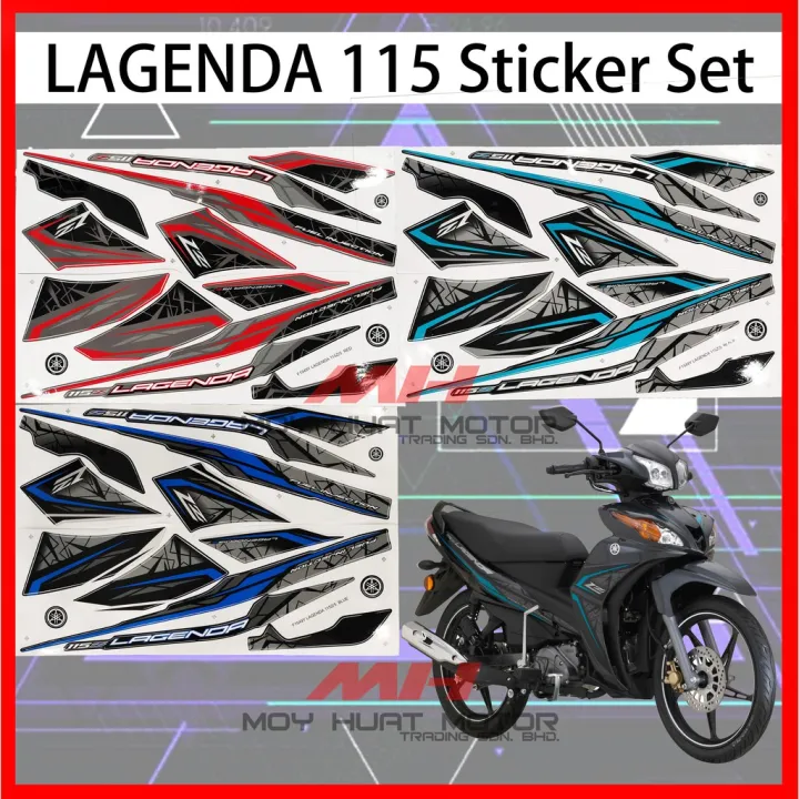 MORITAKA LAGENDA 115 FI SRL 115 FI BODY STICKER STRIPE SRL115 FI V4