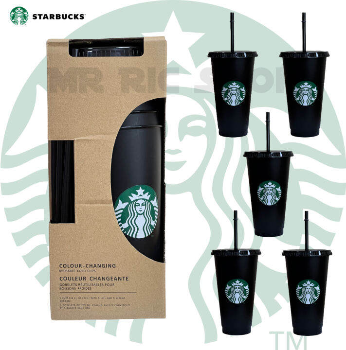 Set Of Starbucks Reusable Cold To Go Cup Hard Plastic Venti Oz