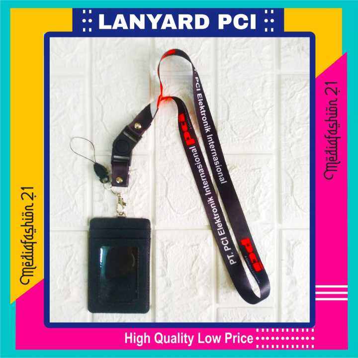 Lanyard Id Card Tali Gantungan Id Card Pci Dompet Kartu Free