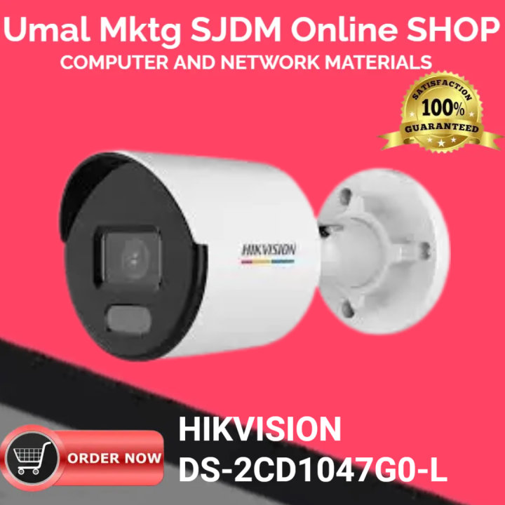 Hikvision Ds Cd G L Mp Colorvu Lite Poe Fixed Bullet Ip Camera