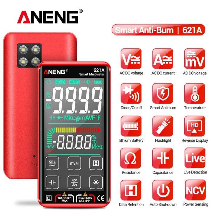 ANENG 621A Smart Digital Multimeter Touch Screen Multimetro Tester