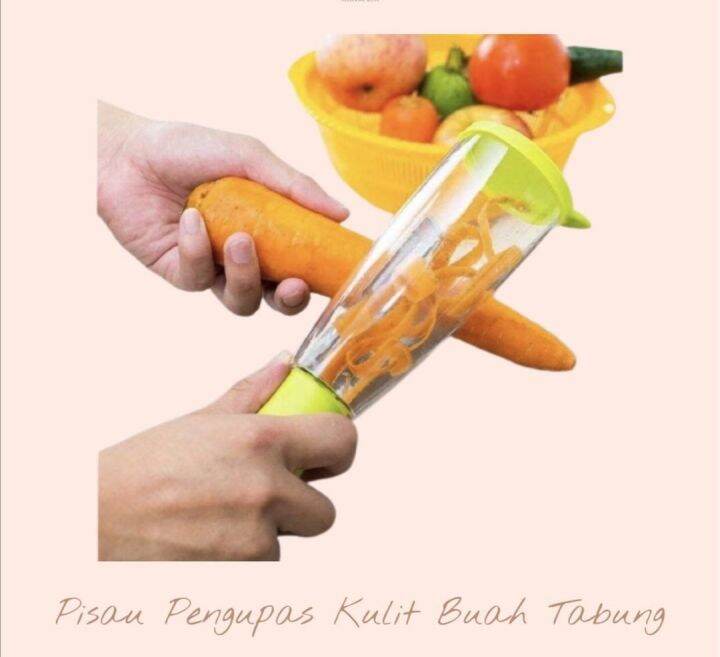 Fo Pisau Pengupas Kulit Buah Tabung Alat Kupas Sayur Peeler Parutan