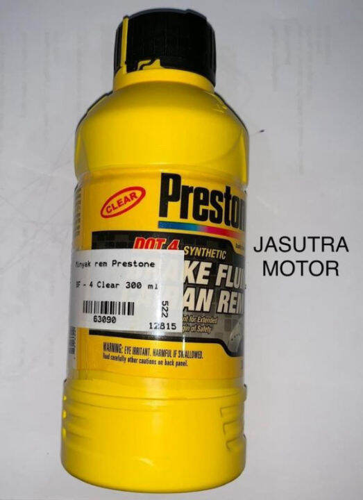 Prestone Brake Fluid DOT 4 Minyak Rem BF 4 Clear 300 Ml 63090 IN