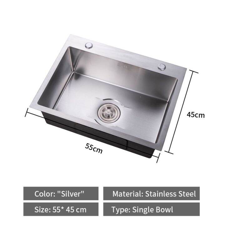 Kitchen Sink SUS304 Stainless Steel Lavatory Sink Nano Sink Handmade