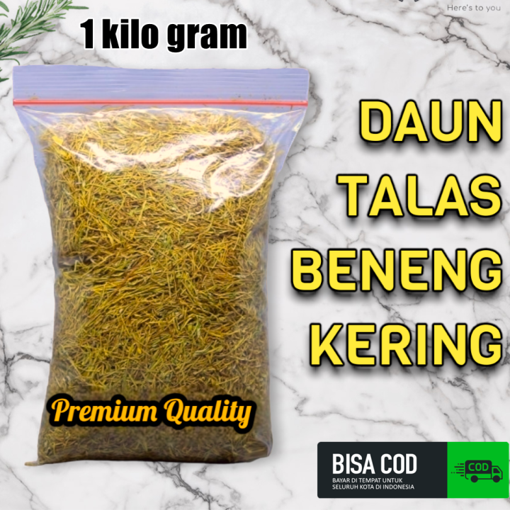 Herbal Rajangan Kering Daun Talas Beneng Kg Kualitas Super Halus Tanpa