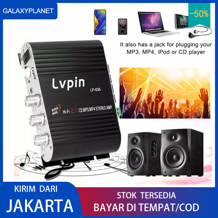 Dalam Stok Dikirim Dari Jakarta Lvpin Hifi Stereo Amplifier Treble