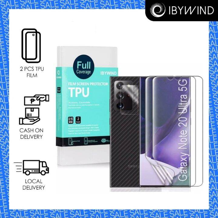 Ibywind Samsung Galaxy Note Ultra Pcs Pack Clear Tpu Film Screen