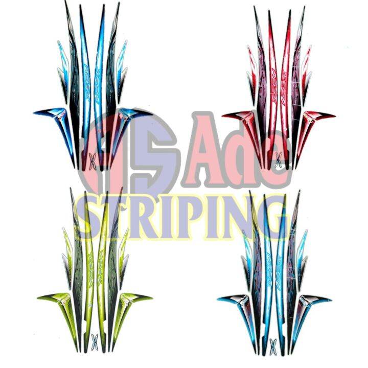 Stiker Striping Lis Les Body Motor Yamaha Xeon Standar Full Set