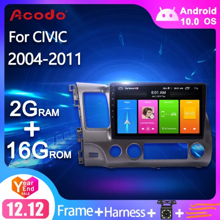 ACODO Android 10 0 Car Radio Multimedia Player For Honda Civic FB 2004