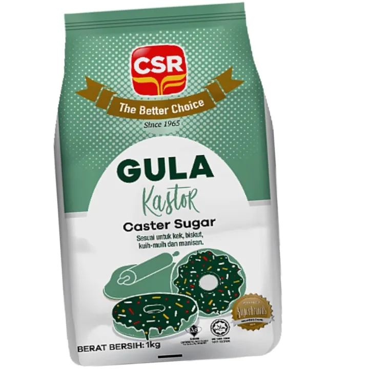 Csr Caster Sugar 1kg Gula Kastor Halal Lazada