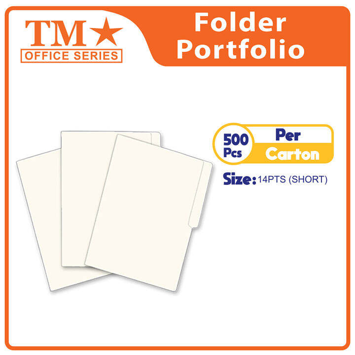 TM Folder White 14 Pts X 500 Pcs Lazada PH