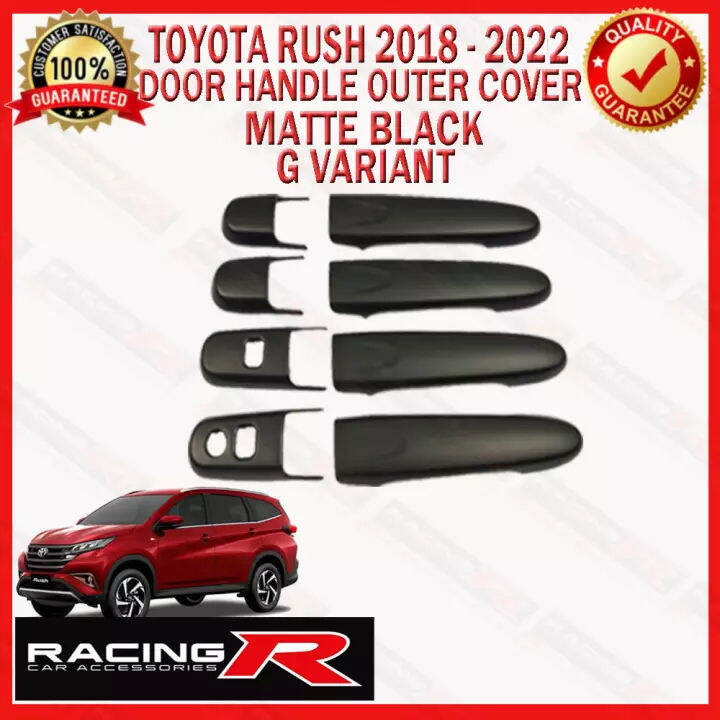 Toyota Rush G To Door Handle Outer Cover Matte Black