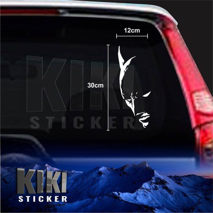 CUTTING STICKER STICKER KACA MOBIL BODY PINTU FACE BATMAN SILUET