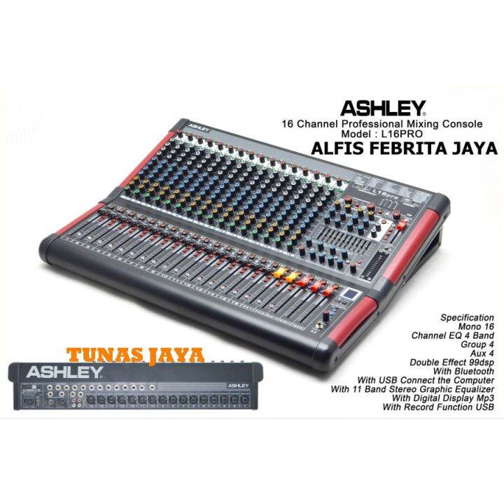 MIXER ASHLEY L16 PRO 16 CHANNEL ORIGINAL Lazada Indonesia