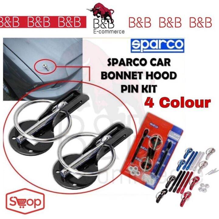 Sparco Bonnet Lock Pin Hood Universal Kit Lazada