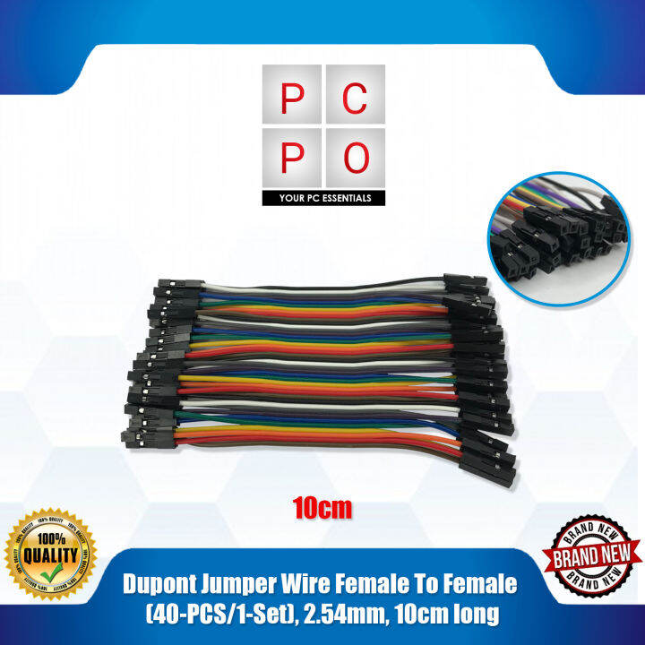 Dupont Jumper Wire Female To Female Pcs Set Mm Cm Long