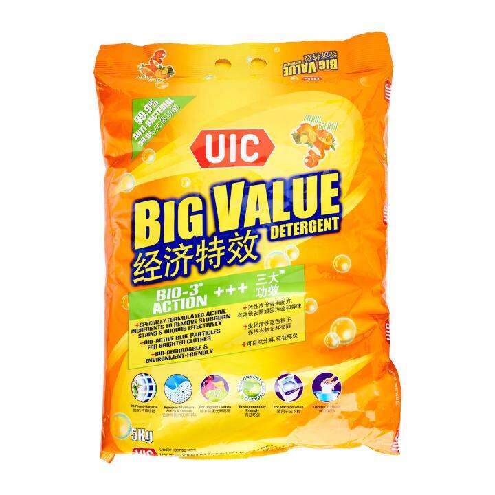 Uic Big Value Powder Detergent Citrus Splash Anti Bacterial Laz Mama