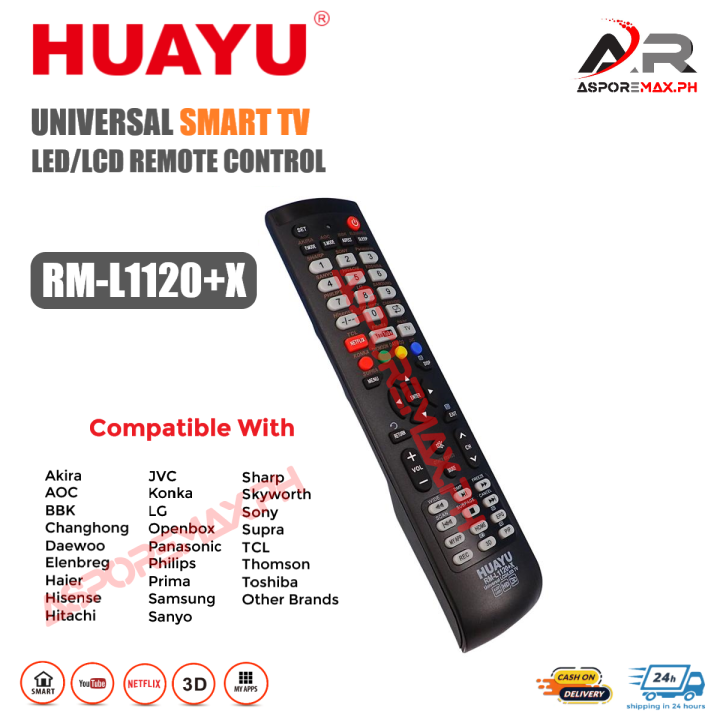 Huayu Rm L X Universal Smart Tv Remote Control Lazada Ph