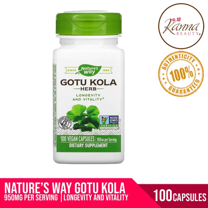 Nature S Way Gotu Kola Herb 475 Mg 100 Vegan Capsules Lazada PH