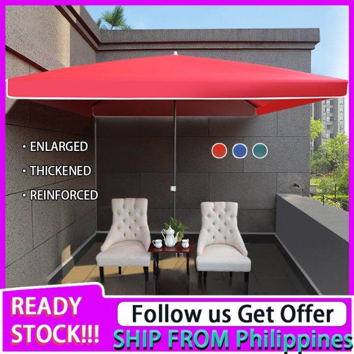 Square Retractable Big Umbrella Outdoor Umbrella Awning Canopy Roofing