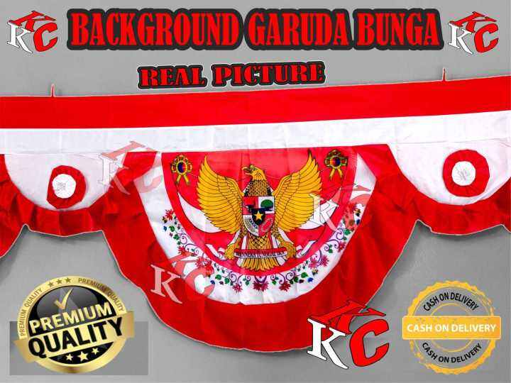 BENDERA BACKGROUND GARUDA BUNGA UMBUL UMBUL GELOMBANG GARUDA BENDERA