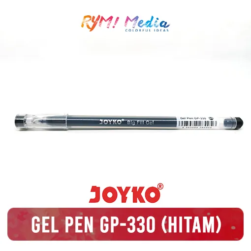 Joyko Gel Pen Pulpen Pena Gp Big Fill Gel Mm Black Pcs