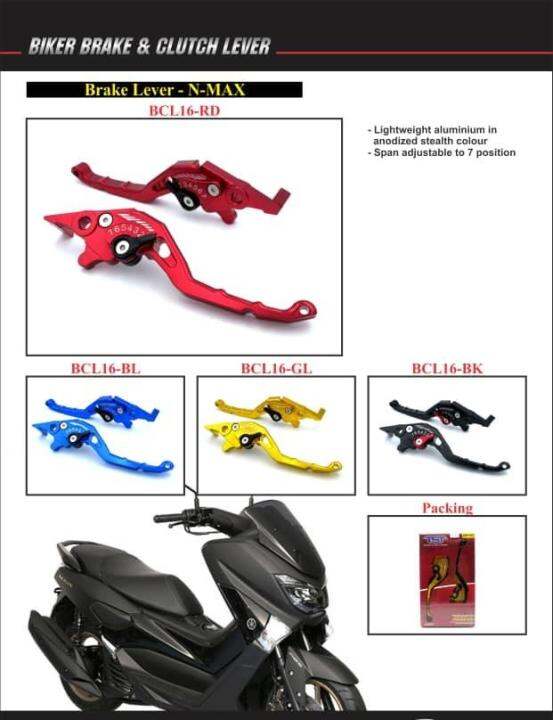 Yamaha Nmax Lever Set Tst Pcs Red Lazada