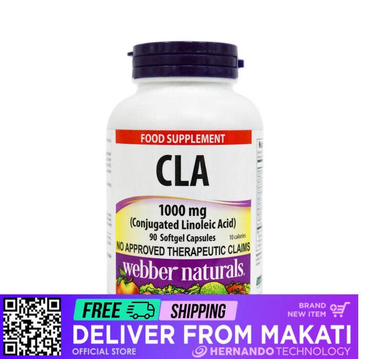 Webber Naturals Conjugated Linoleic Acid CLA 1000 Mg 90 Softgel